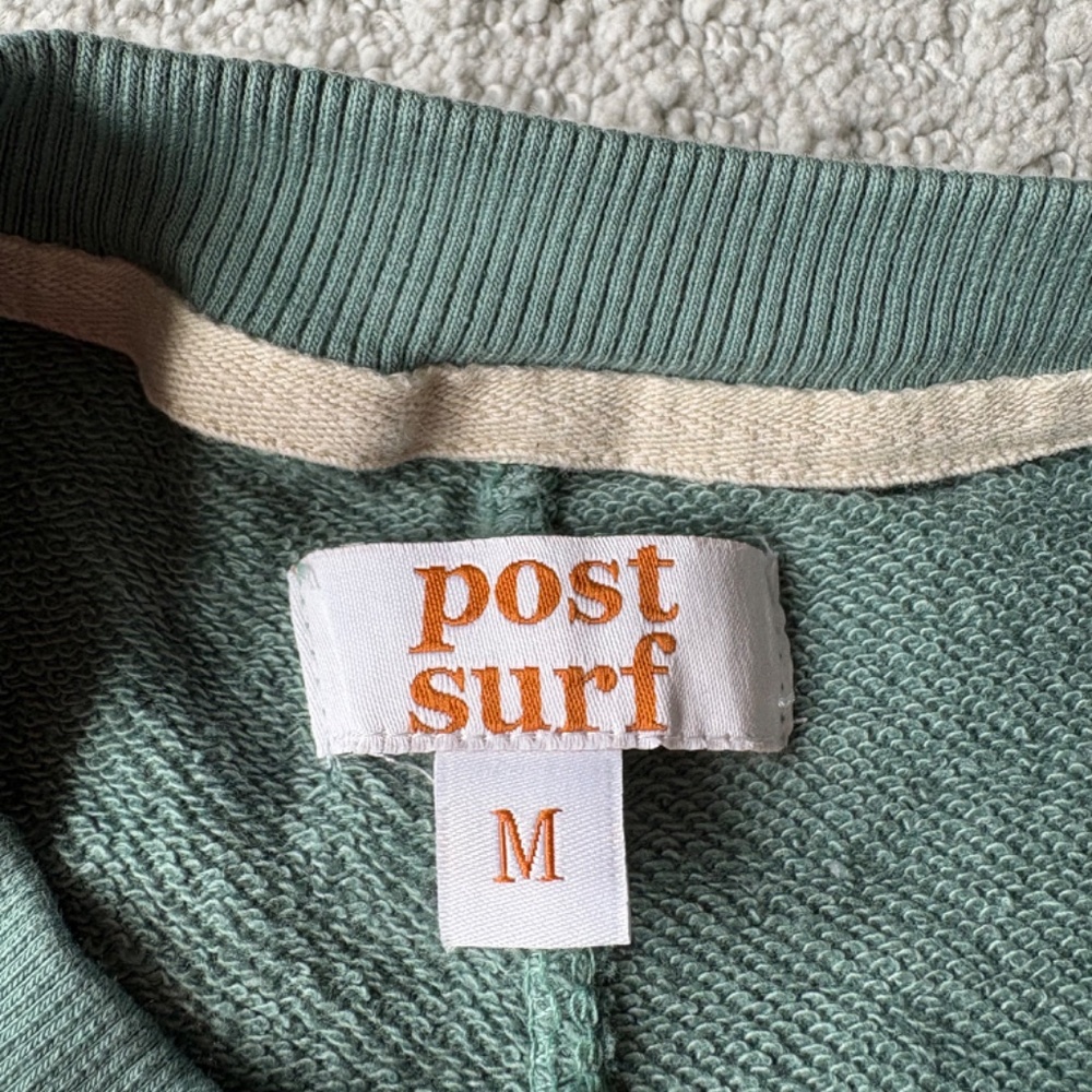 Post Surf Green Lightweight Sweatshirt Size Medium - Picture 3 of 5